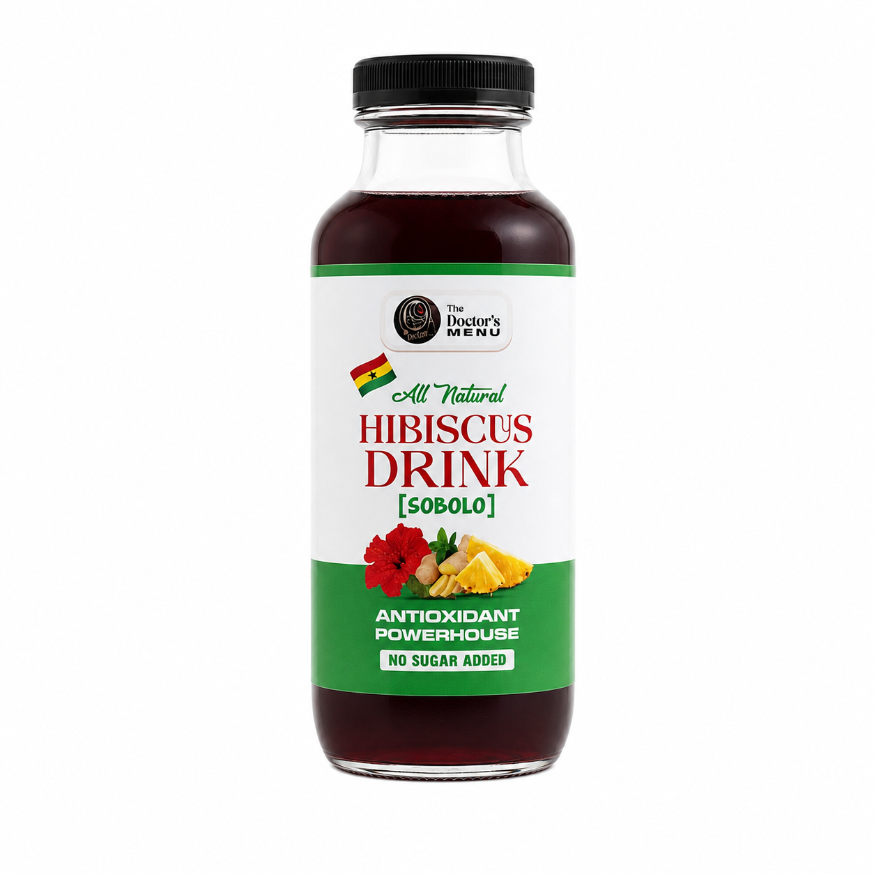 Hibiscus Drink (Sobolo) — No Sugar Added
